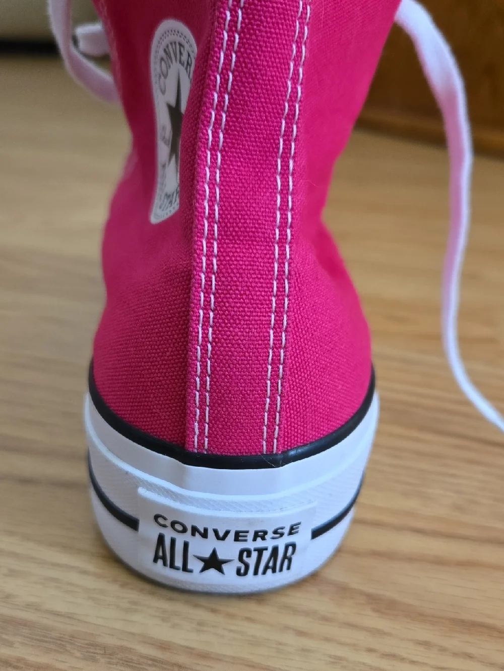 Converse Pink High Top Sneakers - Picture 4 of 6